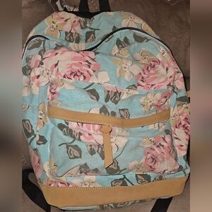 Floral Canvas Backpack